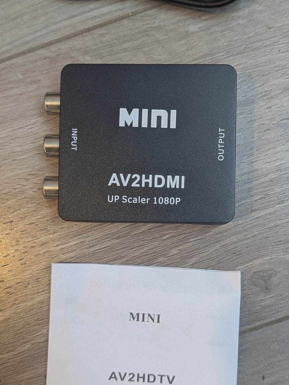 MINI AV2HDMI Up Scaler 1080P Converter - Black